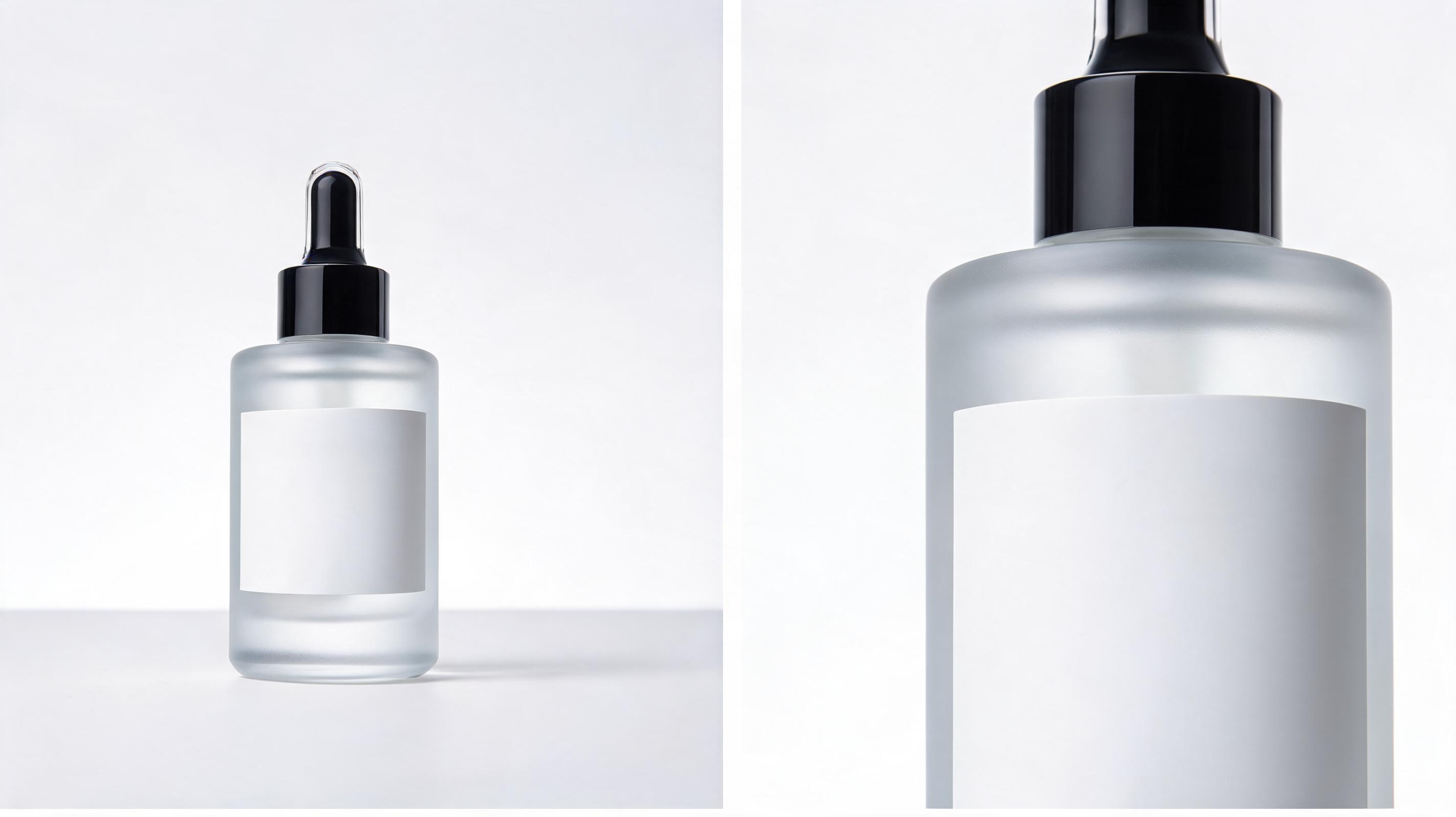 Gros plan zoom sur un produit de soin de la peau